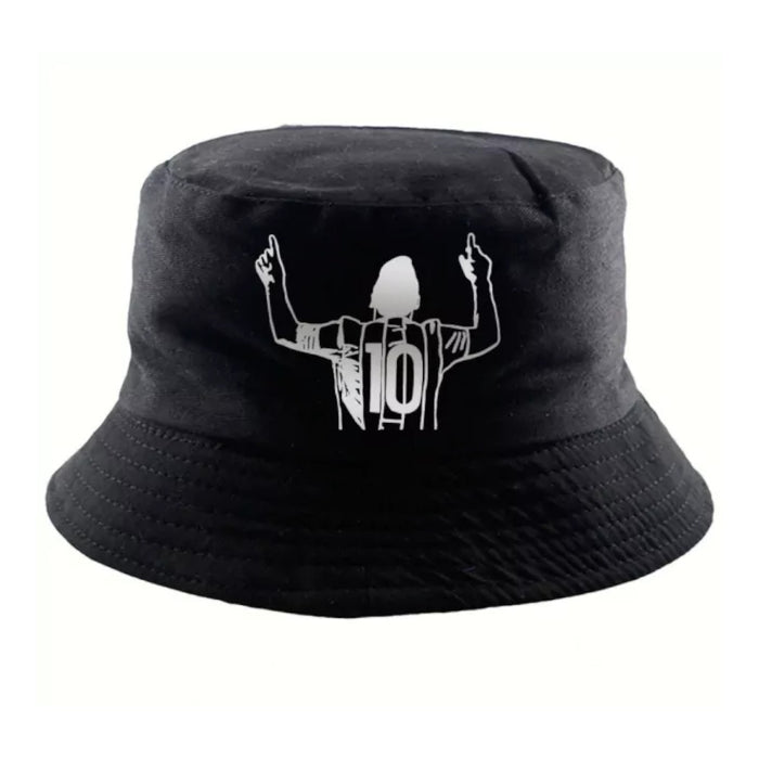 Piluso Messi 10 Silhouette Hat - Gabardine, Unisex, 58 cm - Black