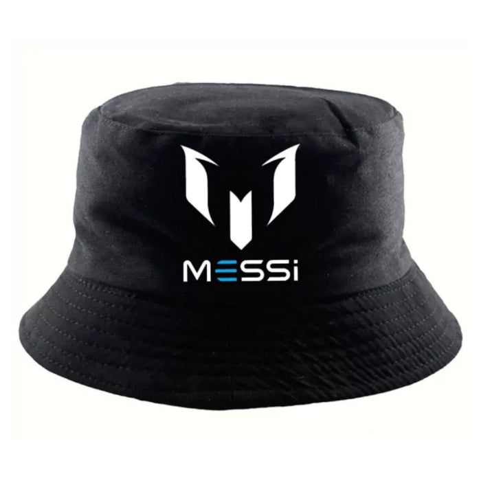 Unisex Piluso Messi Logo Gabardine Hat - 58 cm - Black, Stylish and Trendy