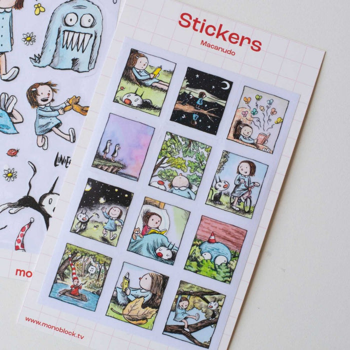 Monoblock | Macanudo Sticker Set - Transparent Decorations for Creative Delights