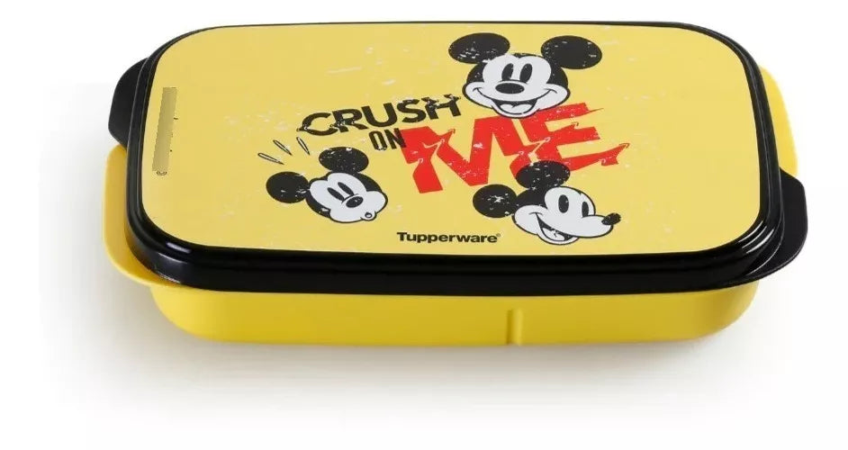 Tupperware Tupper Slim Lunch Box With Micky Mouse Kids Design, 590 ml / 19.95 fl oz