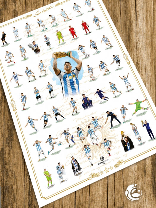Collectible Poster - Argentina National Football Team - LA SCALONETA