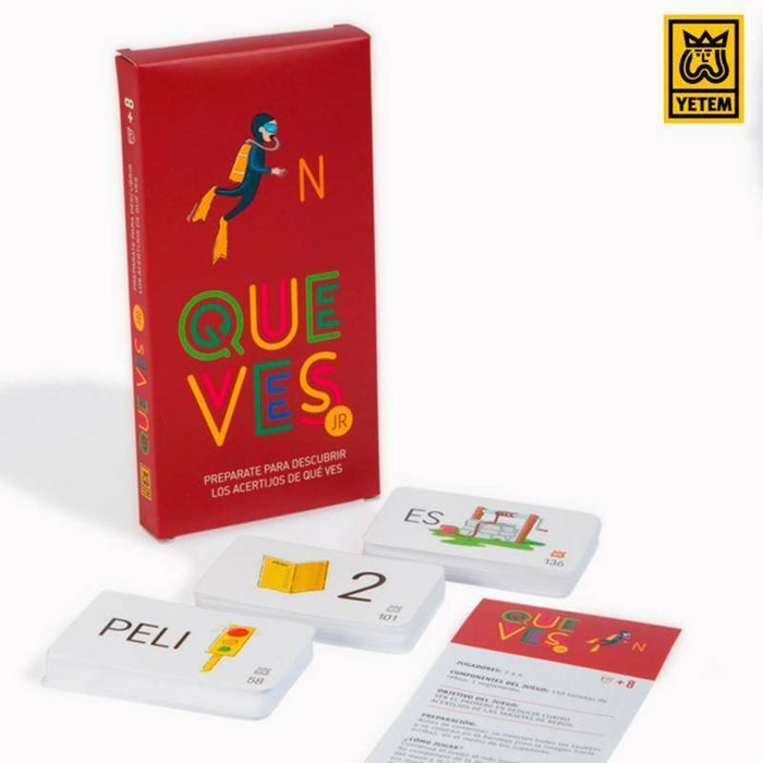 Qué Ves Junior Juego De Mesa De Acertijos Riddle Board Game for Children By YETEM