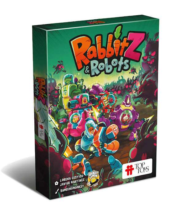 Top Toys Juego de Mesa Familiar Rabbitz & Robots - Diversión para Toda la Familia - Mayores de 10 Años