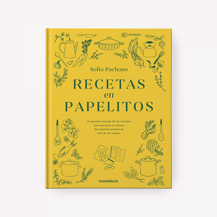 Monoblock | Paper Delights: Book by Sofia Pachano - Culinary Creations Unfolded | Spanish