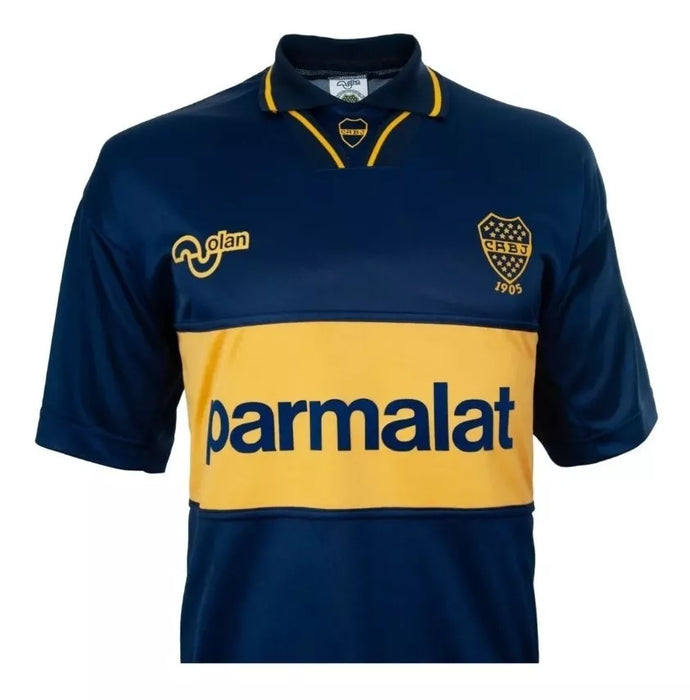 Remera Camiseta Olan T-shirt for Men of Boca Juniors Holder Parmalat, Season 1994 Re-Edition