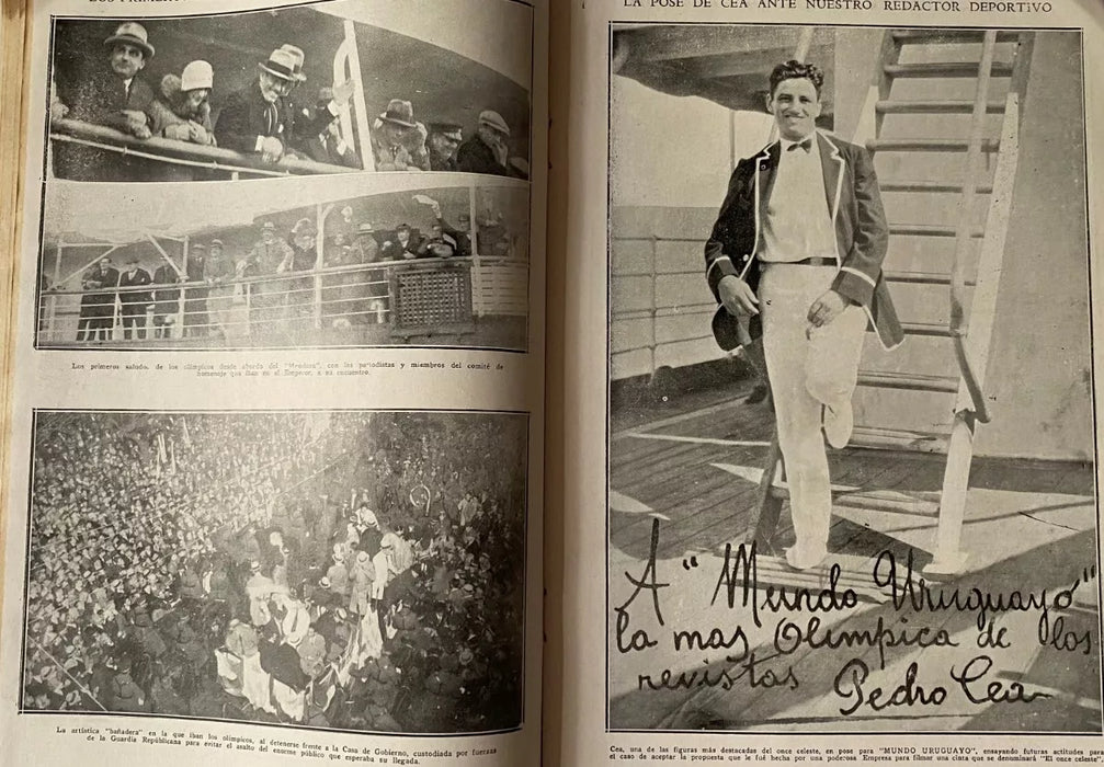 Revista Uruguayan World Magazine René Tito Borga The Celestial Selection Olympic Champion, 1928