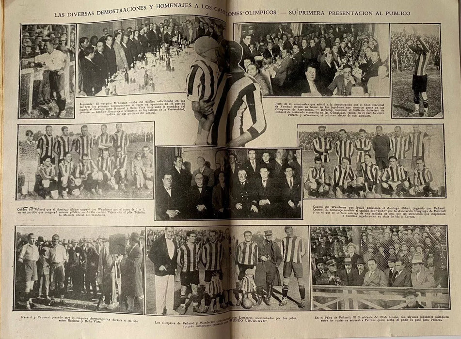 Revista Uruguayan World Magazine René Tito Borga The Celestial Selection Olympic Champion, 1928