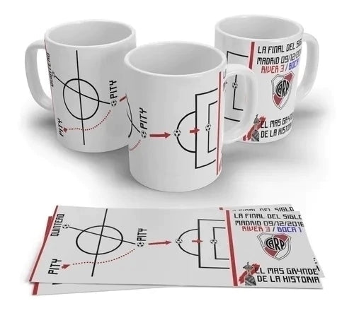 New Caps | River Plate Centennial Final Plastic/Ceramic Mug - Official Club Merchandise