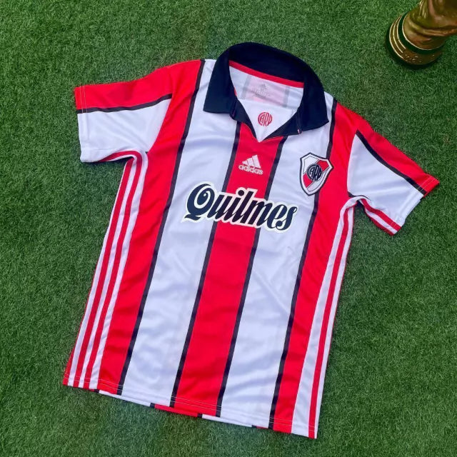 Camiseta de Fútbol River Plate 1999 Tricolor Retro Jersey - Vintage Soccer Tee