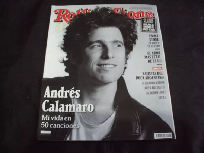 Rolling Stone Magazine Andres Calamaro Edited by La Nación, February 2017