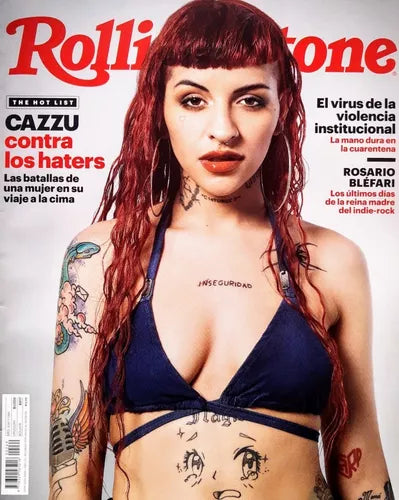 Rolling Stone Magazine Cazzu Edited by La Nación, August 2020