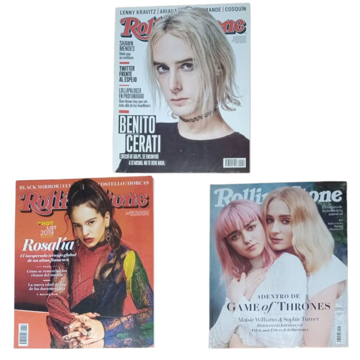 Rolling Stone Magazines of La Nación February, March & April 2019 Editions (3 count)