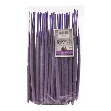 Sahumerios Triple Empaste Lavanda Incenso Sticks Long Burning Premium Lavender Large Sticks (50 unidades) 