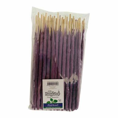 Sahumerios Triple Empaste Patchouli Incenso Sticks Long Burning Premium Patchouli Large Sticks (50 unidades) 