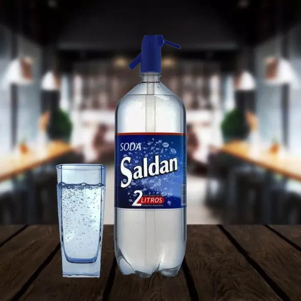 Saldan Soda in Siphon, Sparkling Water, Sifón, Agua con Gas, 2 lts / 67.62 fl oz