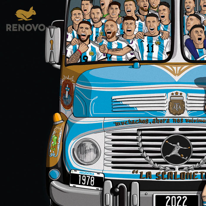 La Scaloneta Key Holder - Argentina National Football Team, Perfect Accessory for Fans