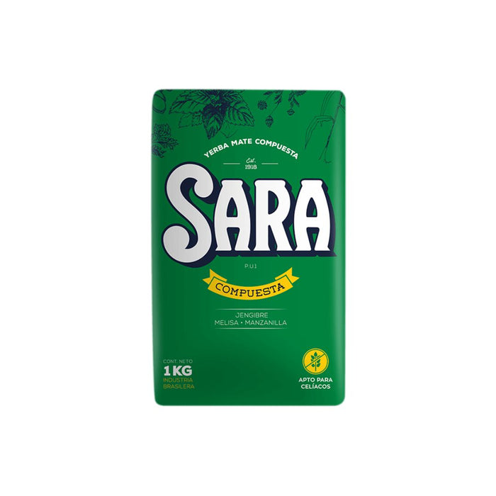 Sara Yerba Mate Compuesta With Herbs & Digestive Properties, 1 Kg / 2.2 lb