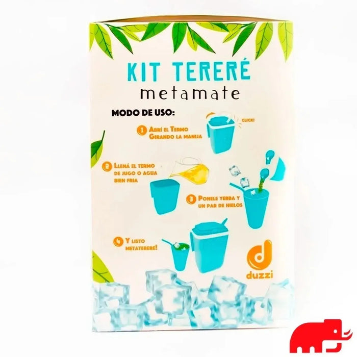 Set for Terere Kit With Thermo, Mate, Bombilla & 3 Metamate Cups