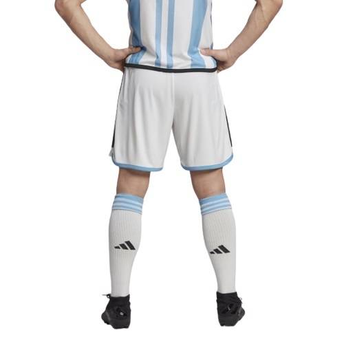 Short Blanco Titular Selección Argentina Official White Soccer Team Short Argentina - FIFA WorldCup Qatar 2022 Edition