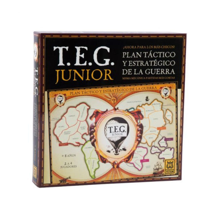 T.E.G Junior Plan Táctico Y Estratégico De La Guerra Juego De Mesa Classic Argentinian Strategy War Board Game for Children By YETEM (Spanish)