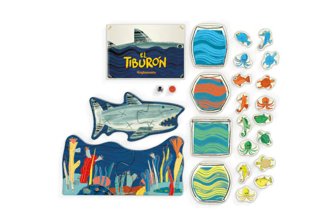 Maldón | Shark Adventure Board Game for Kids - Exciting Cooperative Play