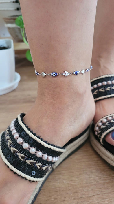 Tobillera Bijou Blue Eye Charm Anklet - Stylish Accessories for Trendy Elegance | Fashion Jewelry