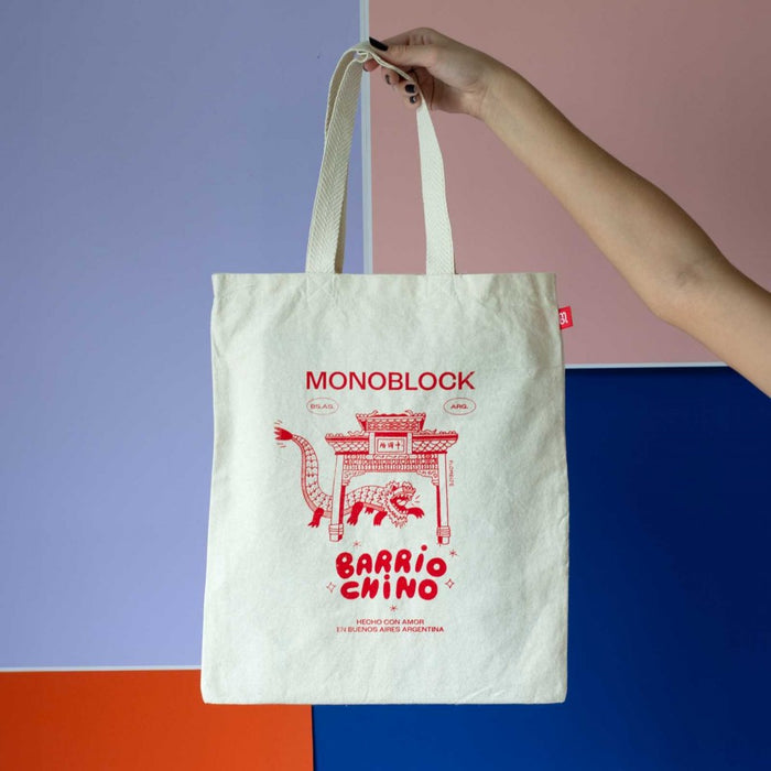 Monoblock | Chinatown Vibes Totebag - Urban Elegance and Practicality | 38 cm x 35 cm x 11 cm