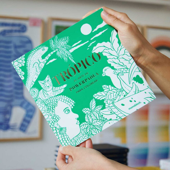 Monoblock | Coloring Book Paradise: Tropic Bliss for Relaxation and Creativity | Spanish