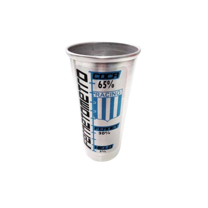 Vaso Fernetero Racing 1 Litro Highball Glass For Fernet Aluminum Tall Drinking, 1 l / 33.8 fl oz cap