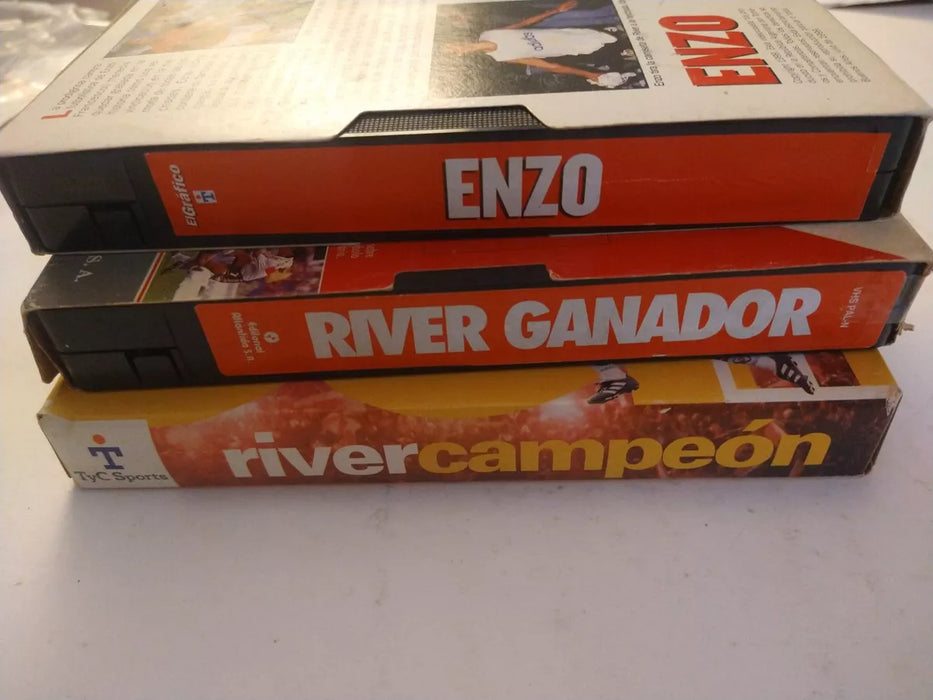 River Plate VHS Set Argentine Soccer Team, About Enzo Francescoli (3 count)