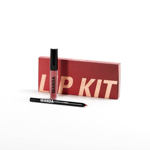 Wanda Nara Cosmetics Lip Kit Florencia Matte Lipstick &amp; Lipliner Super Stay Special Edition Kit 