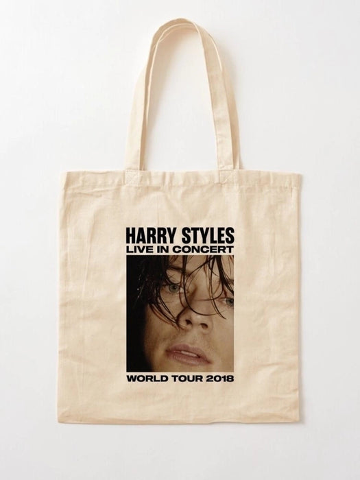 Harry Styles 2018 Tour Tote Bag - Ecológico, Mercancía musical, Bolsa de compras reutilizable