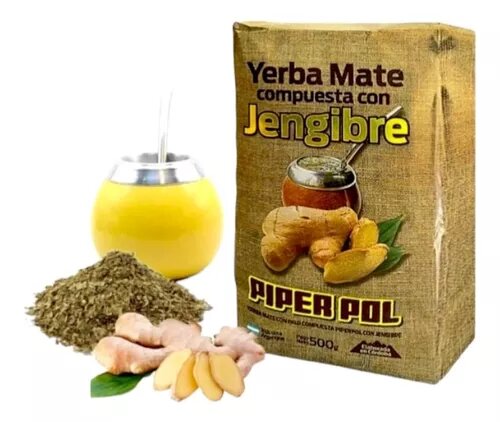 Piper Pol Yerba Mate Blend with Ginger 500g - Expiry 06/2024