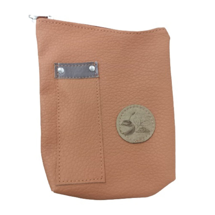 Bolsa de bolso de couro Yerbero Eco Cuero com fecho para erva-mate, capacidade aproximada de 500 g / 1,1 lb (várias cores disponíveis) 